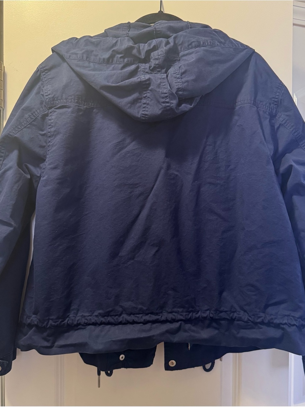 New York & Company Navy Hooded Anorak Jacket - Picture 2 of 3